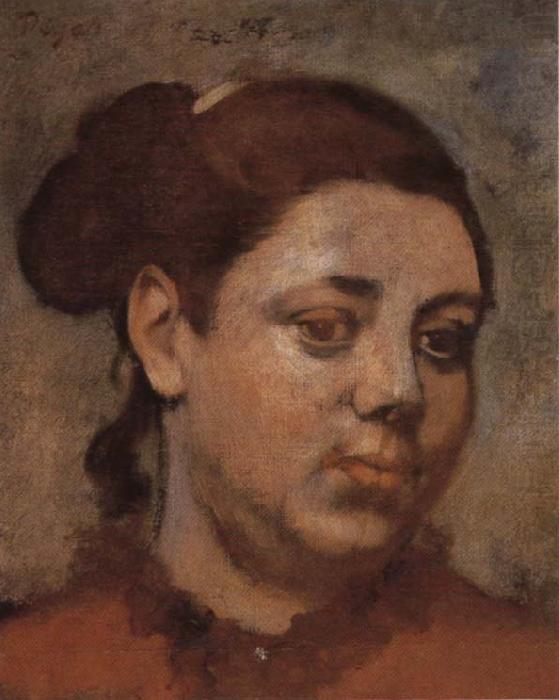 Head of a Woman, Edgar Degas
